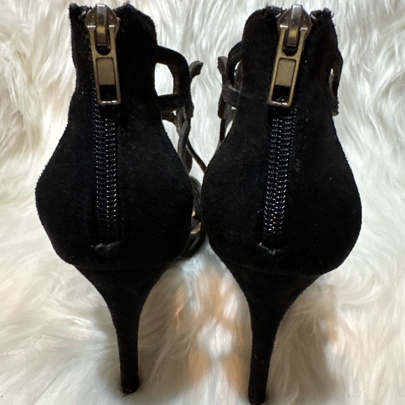 Zigi Soho Black Stiletto Heels with Strappy Design - Picture 3 of 9